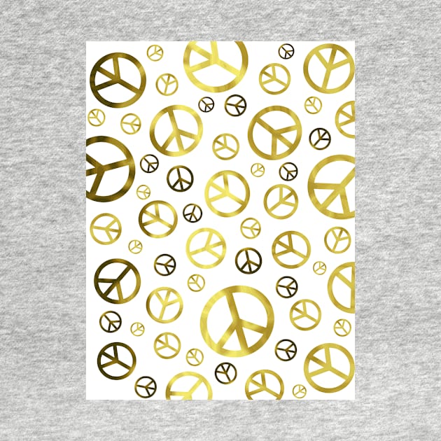 GOLDEN Peace Symbol by SartorisArt1